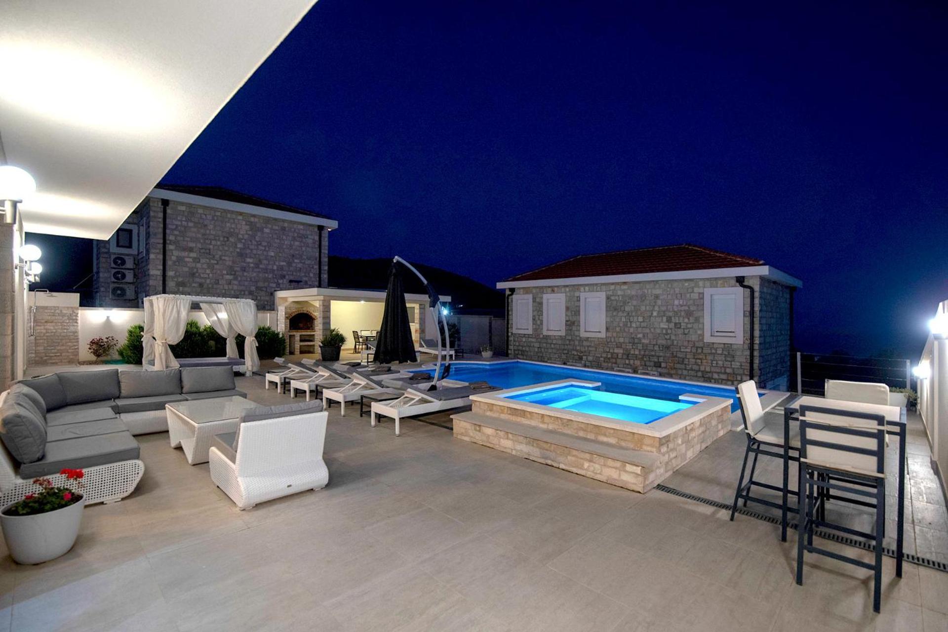 Luxury Villa Miriam With Private Pool And Jet Pool Near Dubrovnik Ivanica Exterior foto