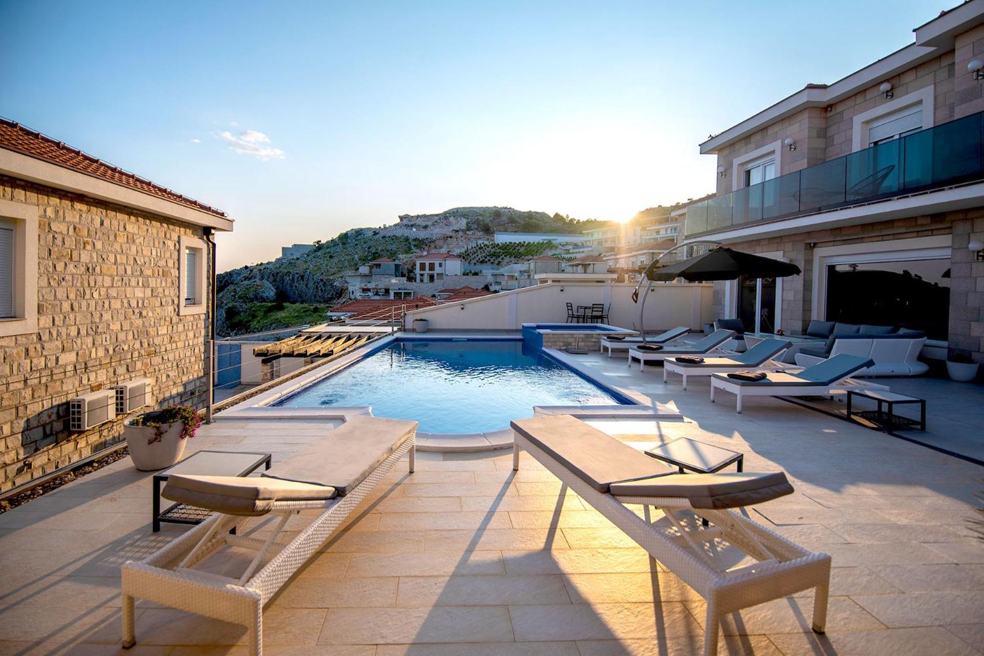 Luxury Villa Miriam With Private Pool And Jet Pool Near Dubrovnik Ivanica Exterior foto